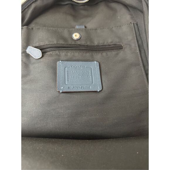 Coach F54135 Charles Sports Calf Leather Backpack Navy Blue Rucksack Bag - Picture 13 of 14